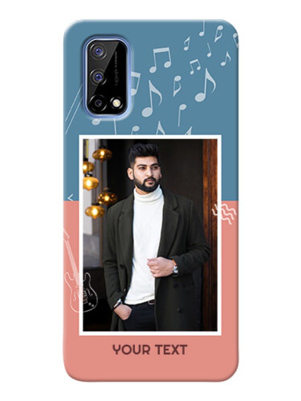 Custom Narzo 30 Pro 5G Phone Back Covers with Color Musical Note Design