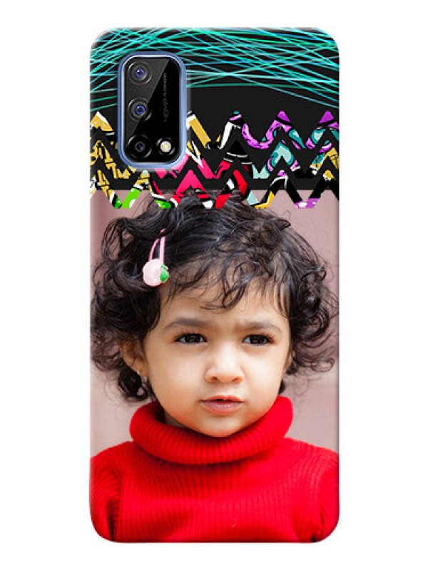 Custom Narzo 30 Pro 5G personalized phone covers: Neon Abstract Design