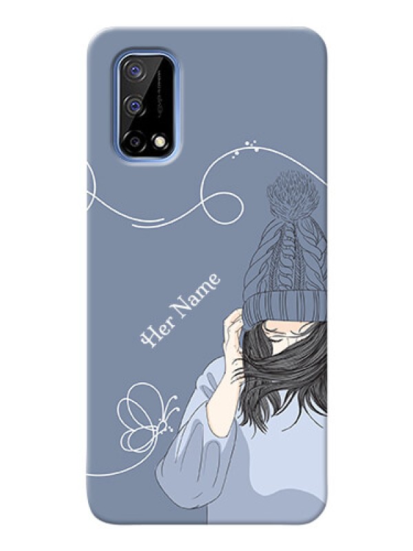 Custom Realme Narzo 30 Pro 5G Custom Mobile Case with Girl in winter outfit Design