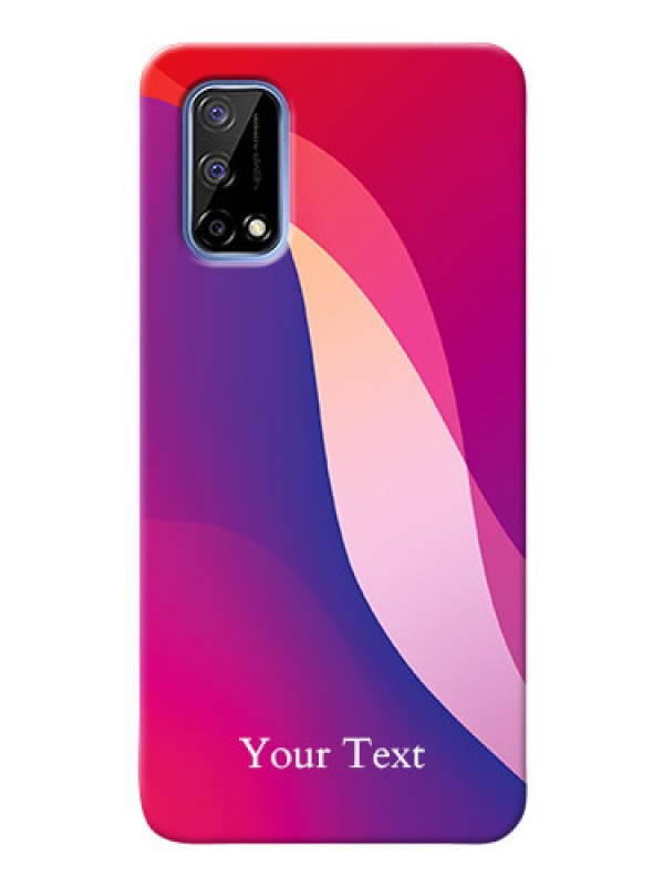 Custom Realme Narzo 30 Pro 5G Mobile Back Covers: Digital abstract Overlap Design