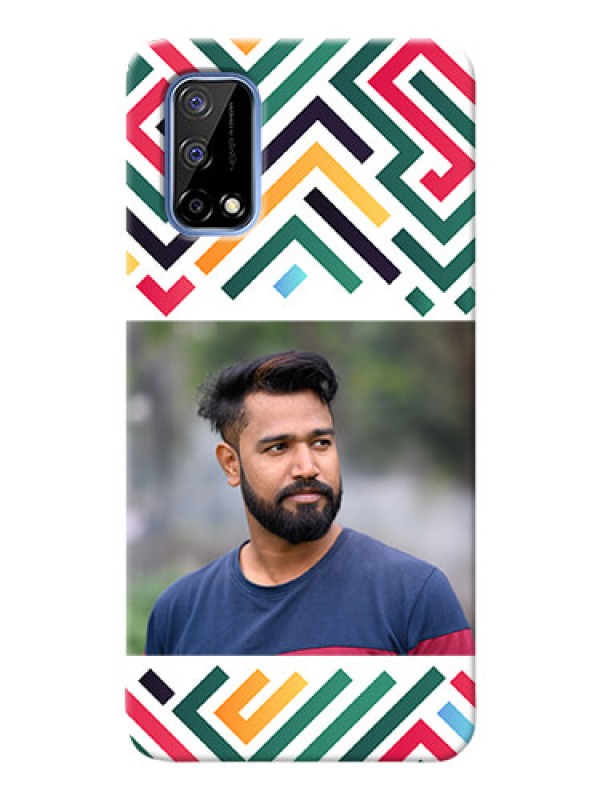 Custom Realme Narzo 30 Pro 5G Custom Mobile Case with Colorful Maze Pattern Design