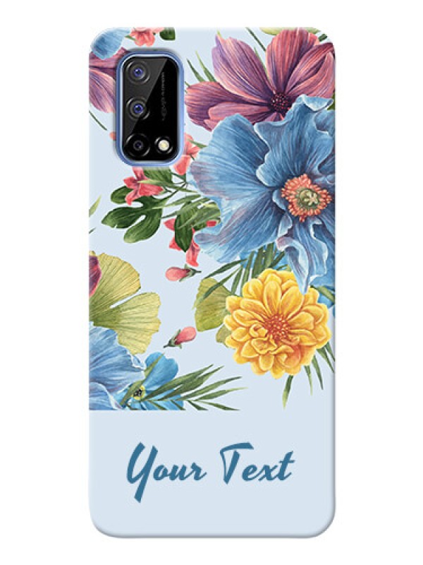 Custom Realme Narzo 30 Pro 5G Custom Phone Cases: Stunning Watercolored Flowers Painting Design