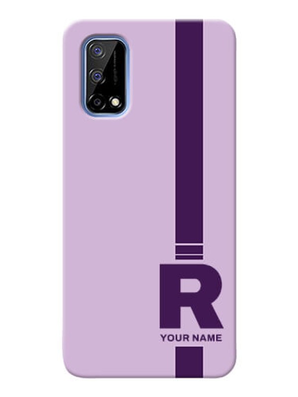 Custom Realme Narzo 30 Pro 5G Custom Phone Covers: Simple dual tone stripe with name Design