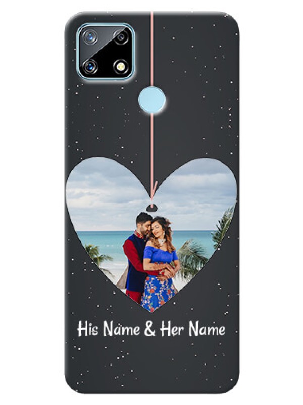 Custom Narzo 30A custom phone cases: Hanging Heart Design