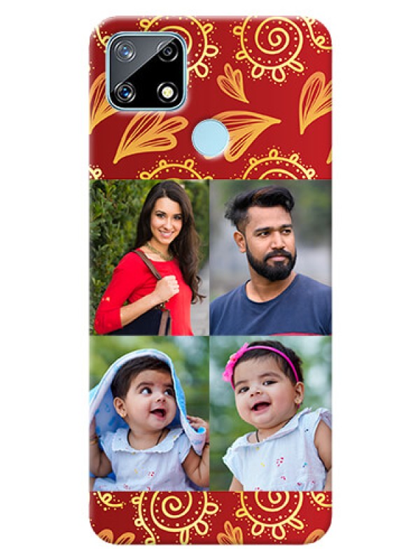 Custom Narzo 30A Mobile Phone Cases: 4 Image Traditional Design