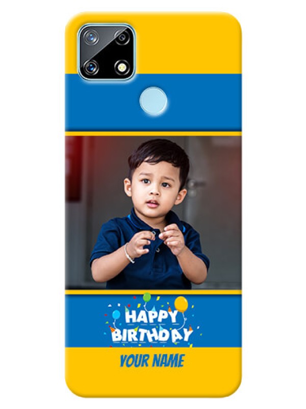 Custom Narzo 30A Mobile Back Covers Online: Birthday Wishes Design