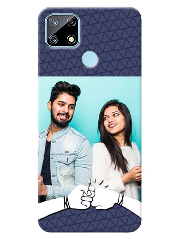 Custom Narzo 30A Mobile Covers Online with Best Friends Design  