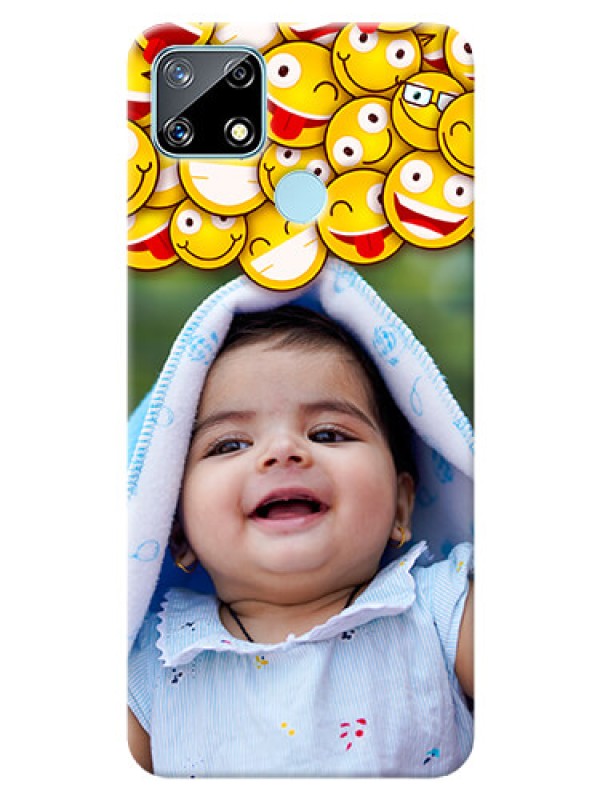 Custom Narzo 30A Custom Phone Cases with Smiley Emoji Design