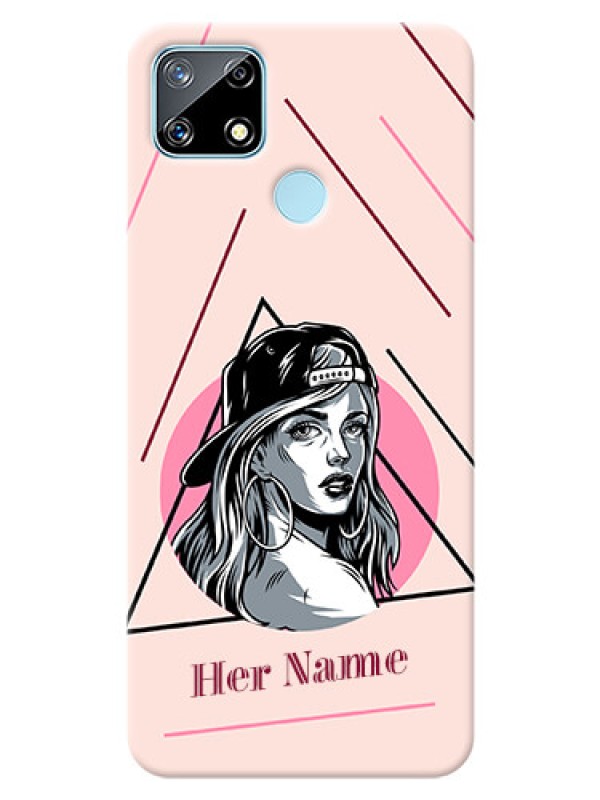 Custom Realme Narzo 30A Custom Phone Cases: Rockstar Girl Design