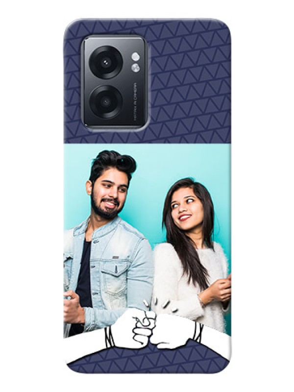 Custom Narzo 50 5G Mobile Covers Online with Best Friends Design 