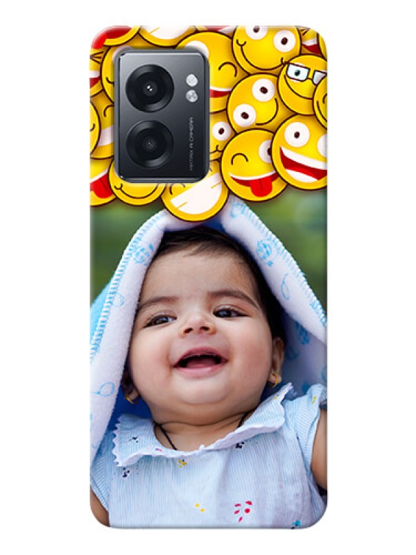 Custom Narzo 50 5G Custom Phone Cases with Smiley Emoji Design