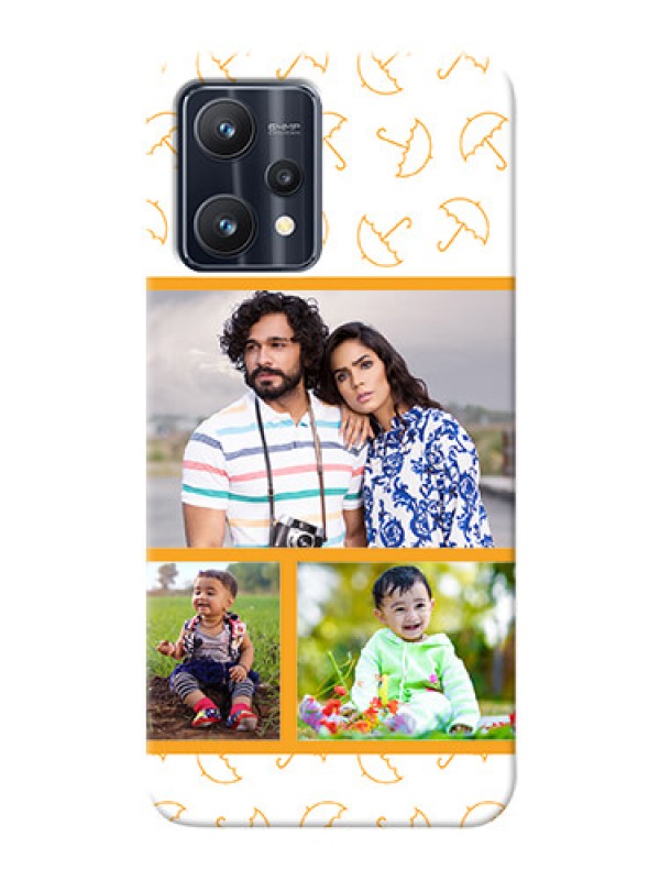 Custom Narzo 50 Pro Personalised Phone Cases: Yellow Pattern Design