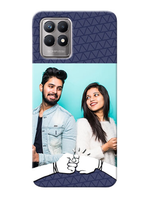 Custom Realme Narzo 50 Mobile Covers Online with Best Friends Design 