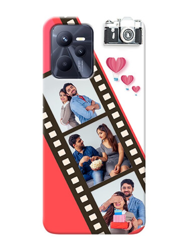 Custom Narzo 50A Prime custom phone covers: 3 Image Holder with Film Reel
