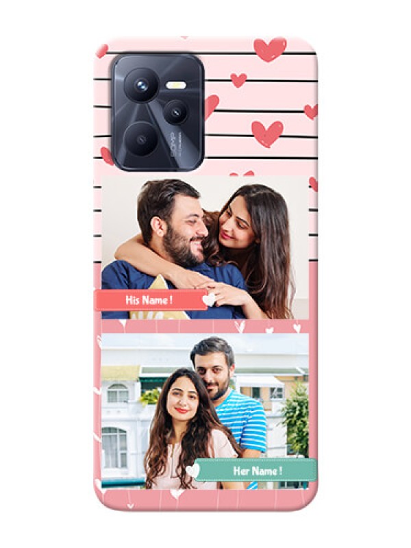 Custom Narzo 50A Prime custom mobile covers: Photo with Heart Design