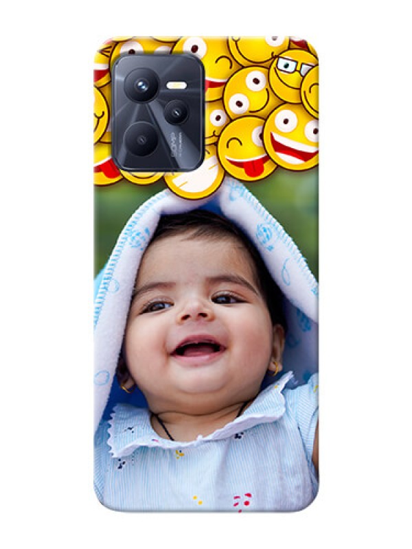 Custom Narzo 50A Prime Custom Phone Cases with Smiley Emoji Design