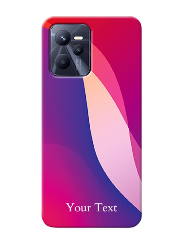 Custom Realme Narzo 50A Prime Mobile Back Covers: Digital abstract Overlap Design