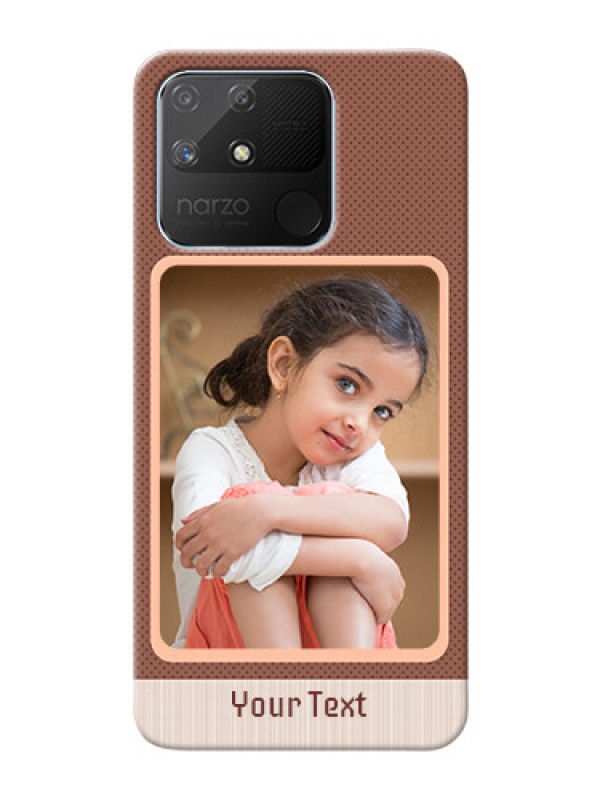 Custom Realme Narzo 50A Phone Covers: Simple Pic Upload Design