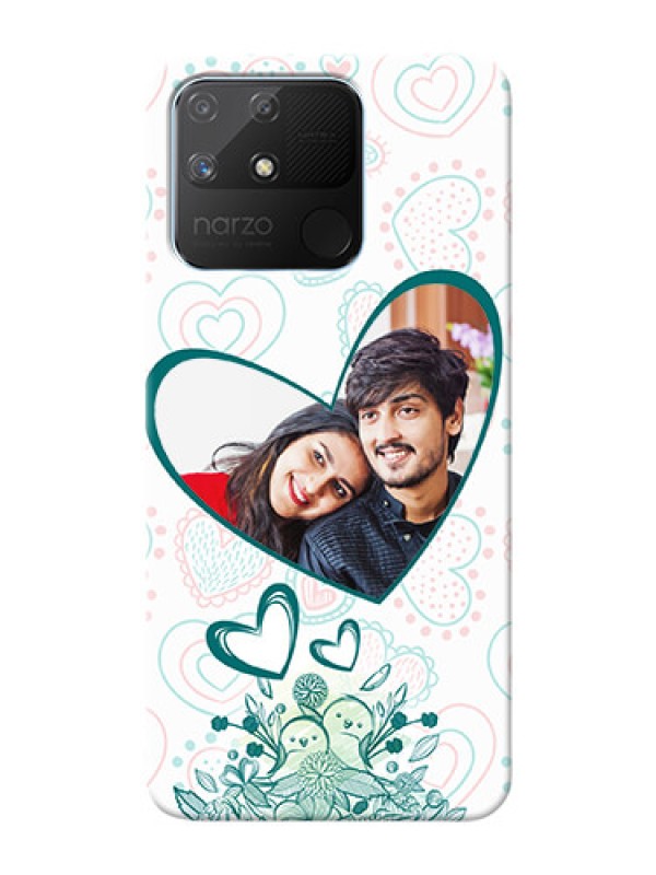 Custom Realme Narzo 50A Personalized Mobile Cases: Premium Couple Design