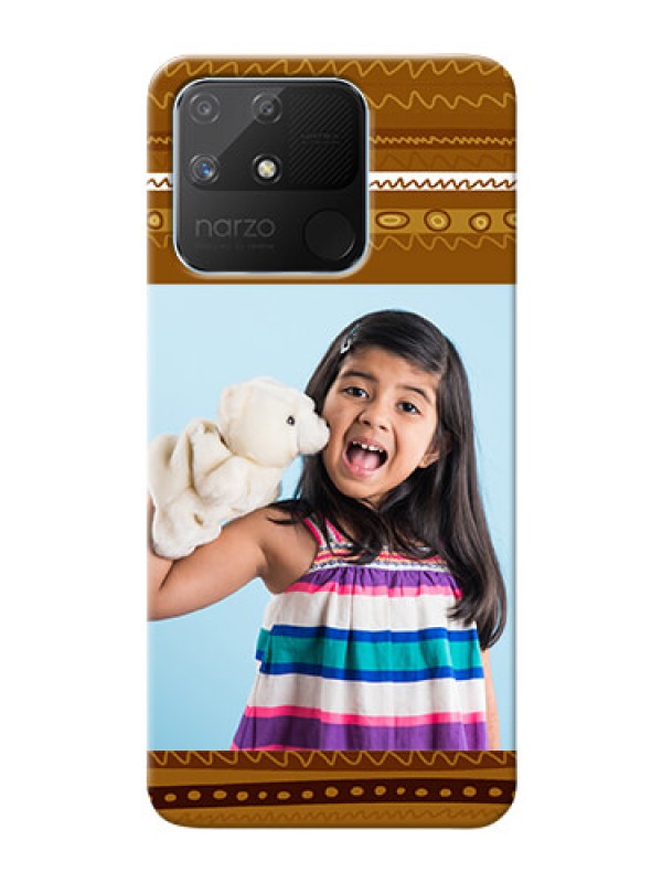 Custom Realme Narzo 50A Mobile Covers: Friends Picture Upload Design