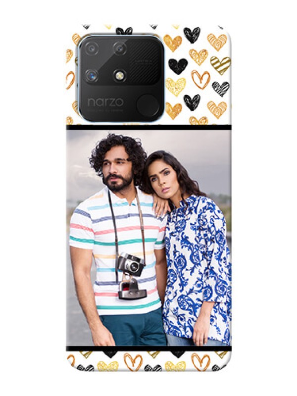 Custom Realme Narzo 50A Personalized Mobile Cases: Love Symbol Design