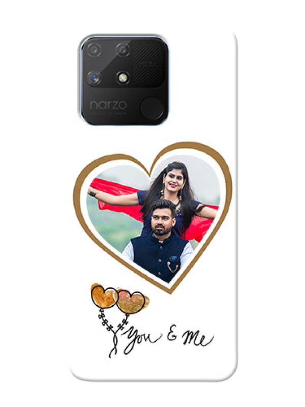 Custom Realme Narzo 50A customized phone cases: You & Me Design