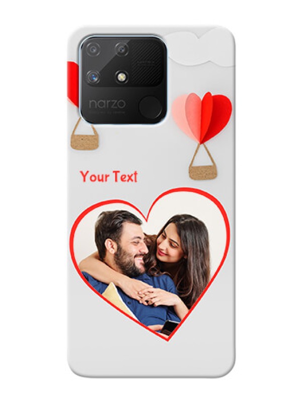 Custom Realme Narzo 50A Phone Covers: Parachute Love Design