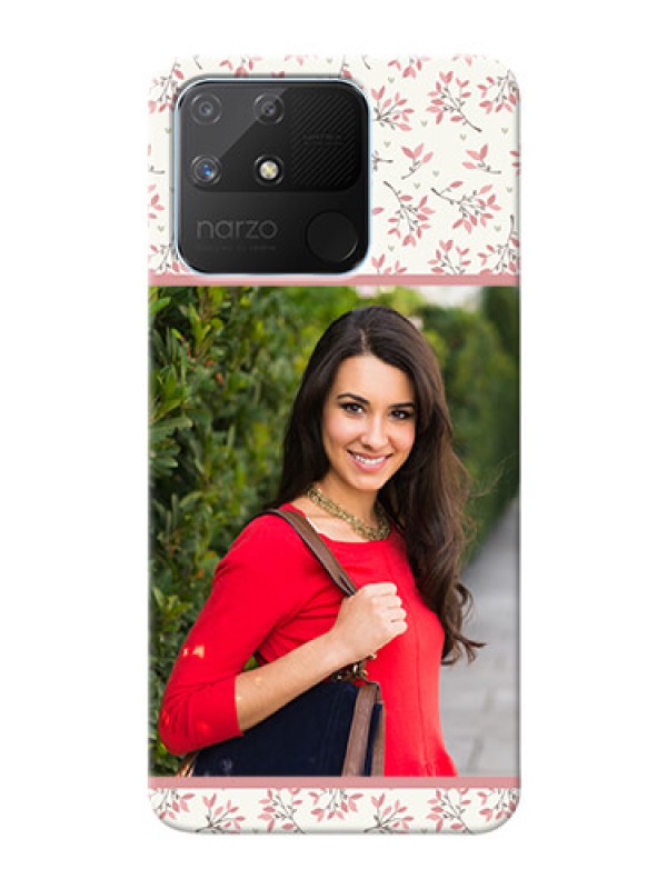 Custom Realme Narzo 50A Back Covers: Premium Floral Design