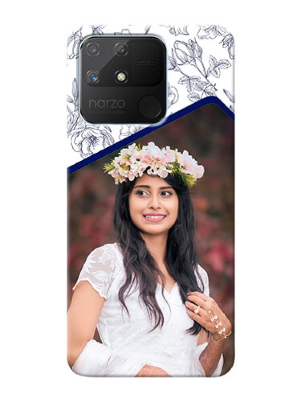 Custom Realme Narzo 50A Phone Cases: Premium Floral Design