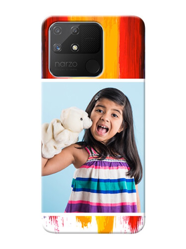 Custom Realme Narzo 50A custom phone covers: Multi Color Design