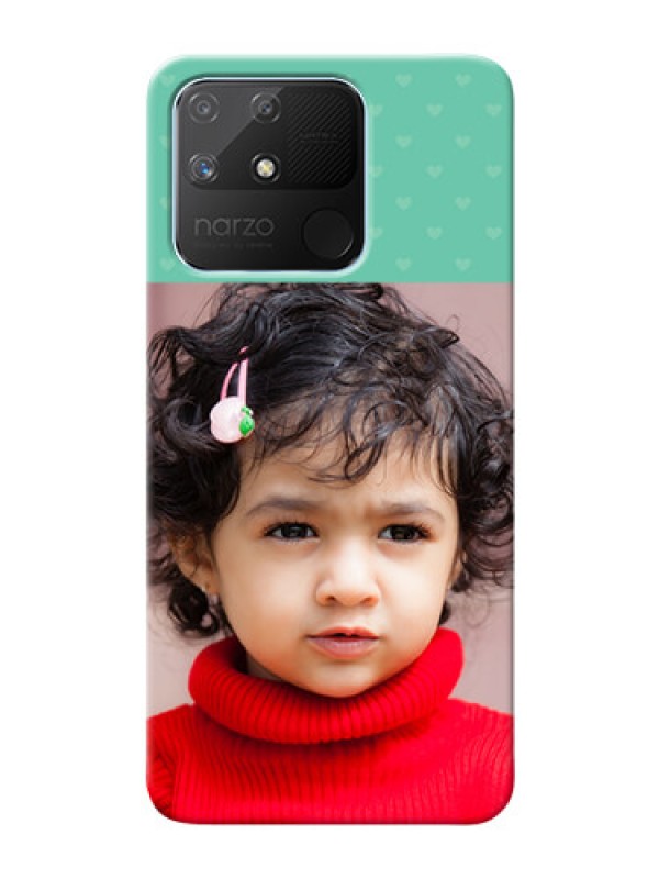 Custom Realme Narzo 50A mobile cases online: Lovers Picture Design