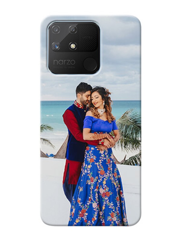Custom Realme Narzo 50A Custom Mobile Cover: Upload Full Picture Design