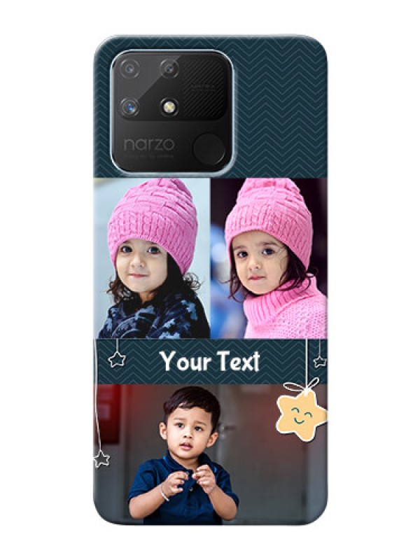 Custom Realme Narzo 50A Mobile Back Covers Online: Hanging Stars Design
