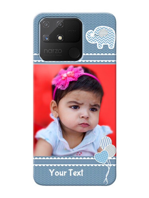 Custom Realme Narzo 50A Custom Phone Covers with Kids Pattern Design