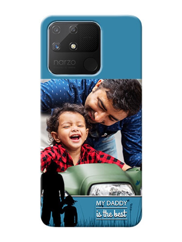 Custom Realme Narzo 50A Personalized Mobile Covers: best dad Design