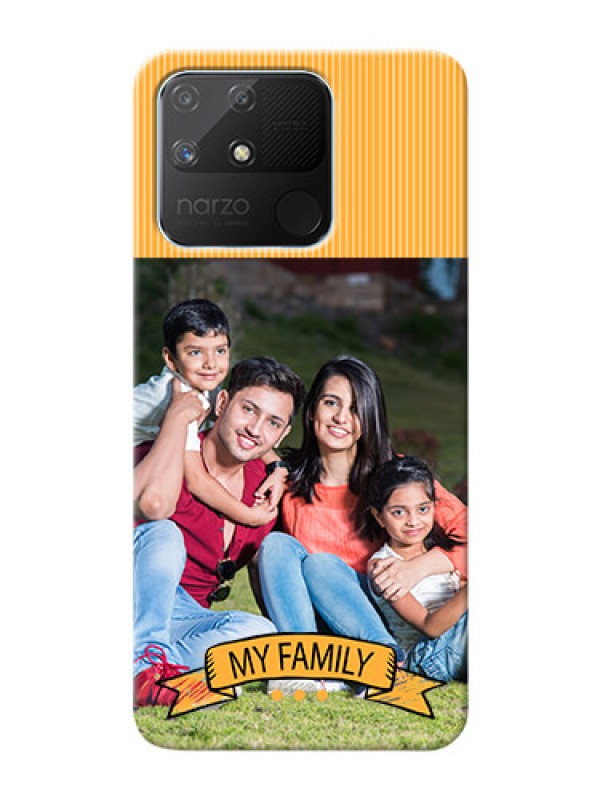 Custom Realme Narzo 50A Personalized Mobile Cases: My Family Design
