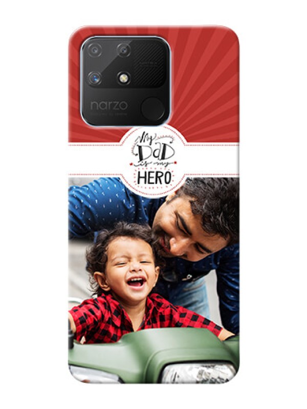 Custom Realme Narzo 50A custom mobile phone cases: My Dad Hero Design