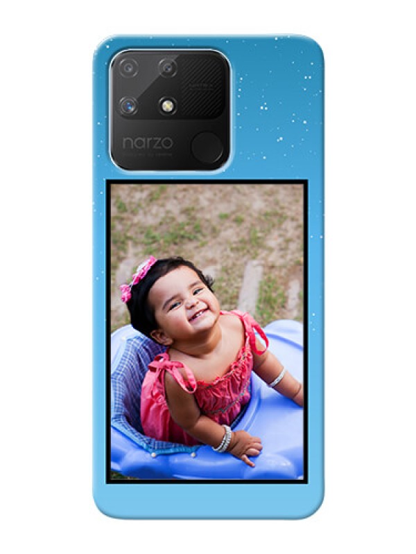 Custom Realme Narzo 50A Phone Covers: Wave Pattern Colorful Design