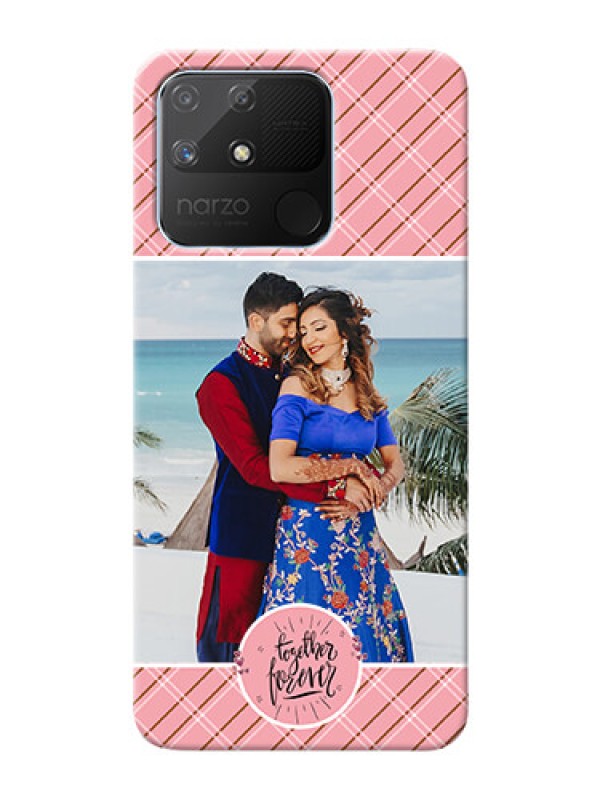 Custom Realme Narzo 50A Mobile Covers Online: Together Forever Design