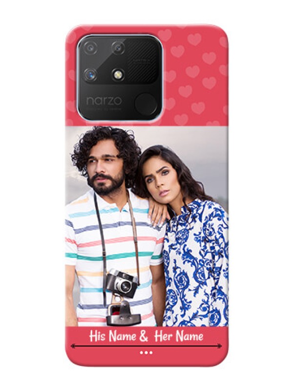 Custom Realme Narzo 50A Mobile Cases: Simple Love Design