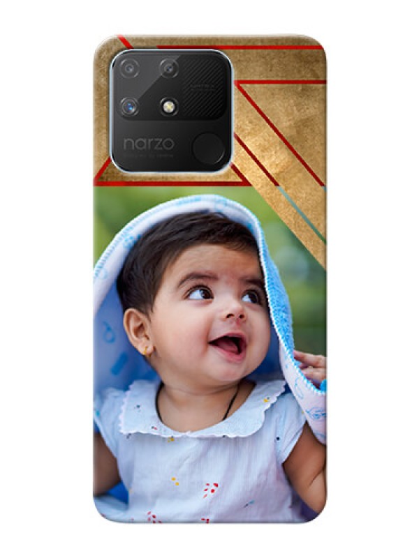 Custom Realme Narzo 50A mobile phone cases: Gradient Abstract Texture Design