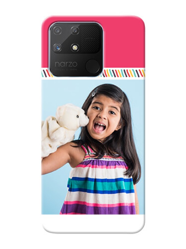 Custom Realme Narzo 50A Personalized Phone Cases: line art design