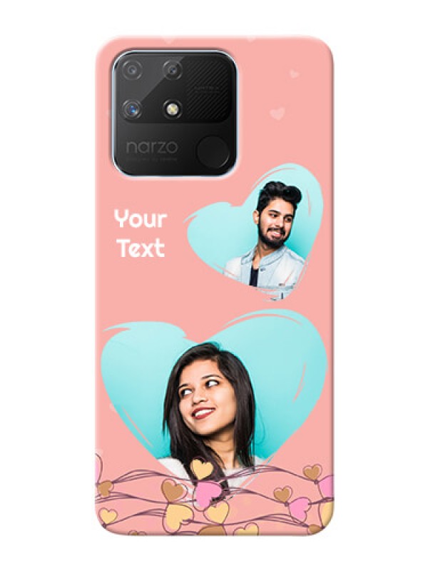 Custom Realme Narzo 50A customized phone cases: Love Doodle Design