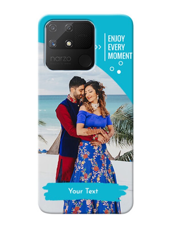 Custom Realme Narzo 50A Personalized Phone Covers: Happy Moment Design