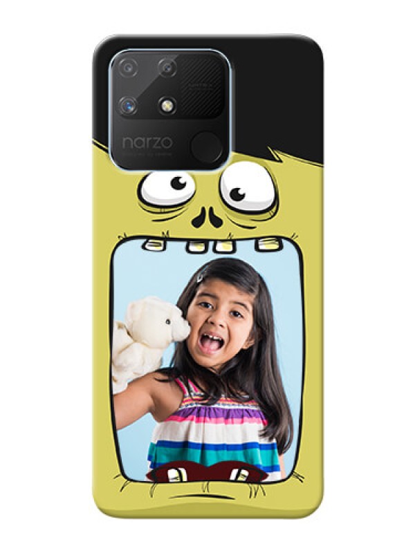 Custom Realme Narzo 50A Mobile Covers: Cartoon monster back case Design