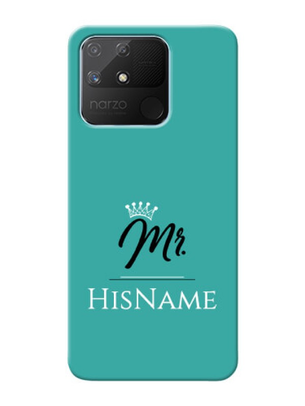 Custom Realme Narzo 50A Custom Phone Case Mr with Name