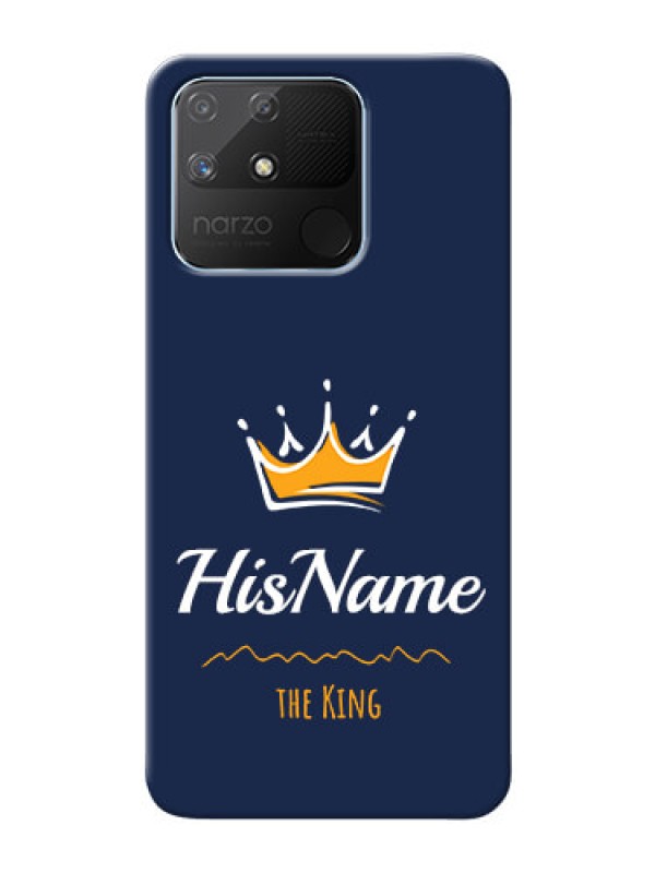 Custom Realme Narzo 50A King Phone Case with Name