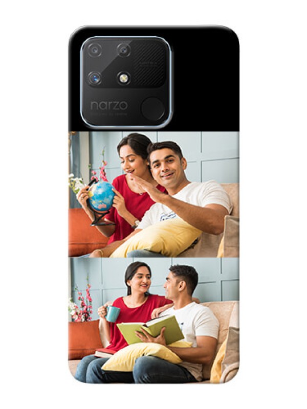 Custom Realme Narzo 50A 2 Images on Phone Cover
