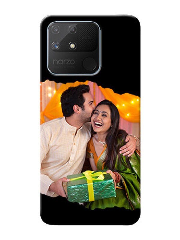 Custom Realme Narzo 50A Custom Phone Covers: Tear-off Design