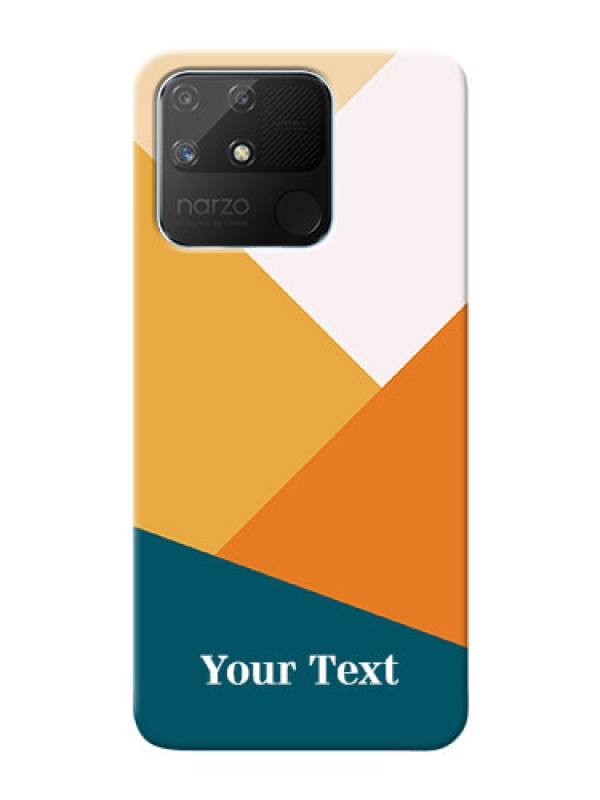 Custom Realme Narzo 50A Custom Phone Cases: Stacked Multi-colour Design